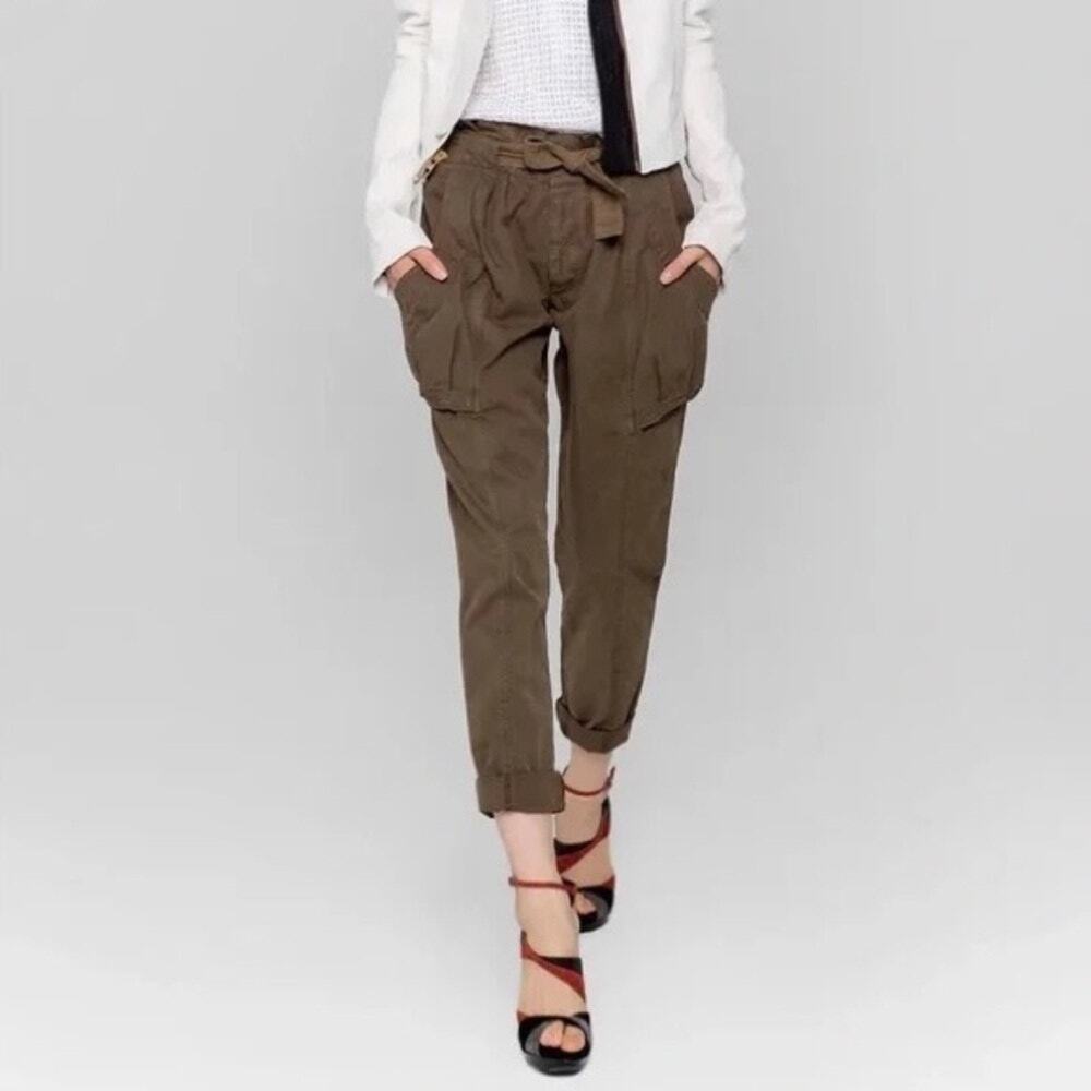 A.L.C. Cargo Paperbag Tapered Pants Size 4 *Missing Belt*